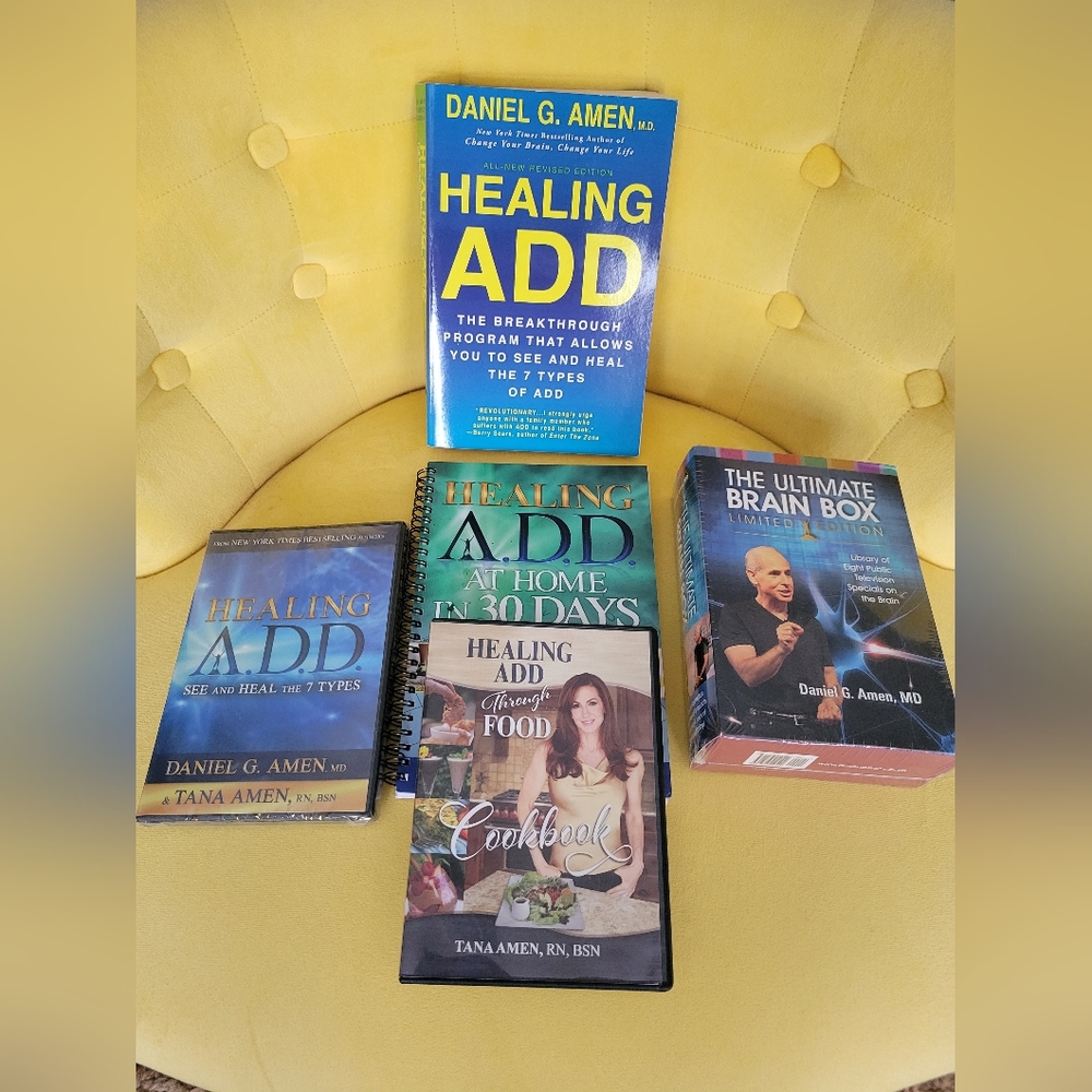 Healing ADD By Daniel G. Amen Book Cook Book DVD Set Public Television Special
